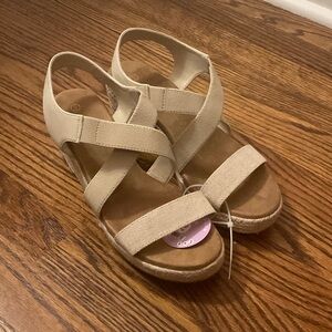 Women's Cream Wedges
